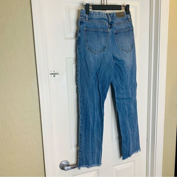 CARMAR straight high rise jeans ruffle detailed ursula size 25 - Picture 5 of 10